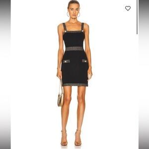 L’agence Black Sleeveless Mini Dress